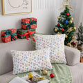 Axyaa Gold Snowflake Plush Pillowcase Set - Winter Headboard Cover