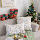 Axyaa Gold Snowflake Plush Pillowcase Set - Winter Headboard Cover