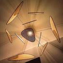 Axyaa Nordic Rattan Bamboo Chandelier Pendant Lights