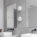 Axyaa White Glass Ball LED Wall Lamp Modern Sconce Fixture
