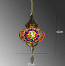 Axyaa Handmade Mosaic Glass Pendant Light for Bedroom, Bar, Kitchen Island