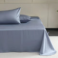 Axyaa Mulberry Silk Flat Sheet - High End Smooth Bed Linen - Solid Color