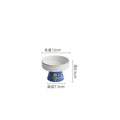 Axyaa Color Enamel High Footed Dessert Bowl for Molecular Cuisine Restaurant