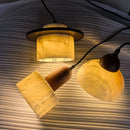 Axyaa Marble Wabi Sabi Droplight Pendant Lamp for Kitchen Island & Dining Desk