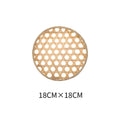 Axyaa Bamboo Round Sieve Basket: Handwoven Eco-Friendly Decorative Storage Organizer