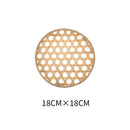 Axyaa Bamboo Round Sieve Basket: Handwoven Eco-Friendly Decorative Storage Organizer