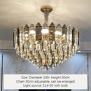 Axyaa Nordic Crystal LED Chandelier for Home Art Decor Lighting