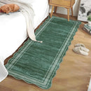 Axyaa Plant Flower Print Runner Green Kitchen Carpet Fashion Minimalist Non-slip Corridor Mat
