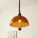 Axyaa Amber Shades Retro Dining Room Pendant Chandelier Lighting for B&B Tea Room