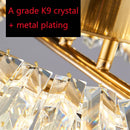 Axyaa Luxury Crystal LED Chandelier Ceiling Lamp for Modern Living Room