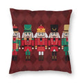 Axyaa Nutcracker Doll Print Sofa Cushion Cover - Home Decoration & Party Bedding