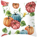 Axyaa Halloween Pumpkin Cushion Cover 18x18 - Farmhouse Throw Pillow for Home Decor