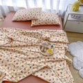Axyaa Small Floral Summer Quilt - Pure Cotton, Student Dorm, Machine Washable