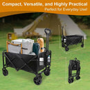 Axyaa Garden Cart: Large Capacity 4-Wheel Foldable Grocery Cart for Shopping and Camping