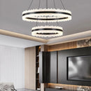 Axyaa Modern Ring Stairs LED Chandeliers for Living and Dining Room Lighting