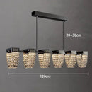 Axyaa Modern Crystal Pendant Chandelier for Living and Dining Room Lighting