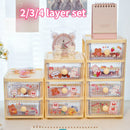 Axyaa Acrylic Drawer Organizer Set for Desk Stationery and Hair Accessories