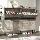 Axyaa Farmhouse Shoe Cabinet with 4 Drawers: Stylish Entryway Storage