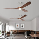 Axyaa Industrial Vintage Ceiling Fan with Remote Control - Retro Wood Blower