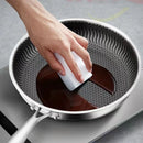 Axyaa 316 Stainless Steel Wok Pan for Induction Gas Stove Cooking