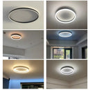 Axyaa Round LED Ceiling Lights: Modern Minimalist Nordic Living Room Lamp