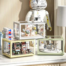 Axyaa Magnetic Action Figures Display Cabinet for Blind Box Storage