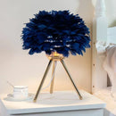 Axyaa Feather Table Lamp: Elegant, Romantic Lighting for Bedroom, Living Room, or Coffee Shop