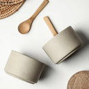 Axya Ceramic Spice Pepper Jar with Wooden Lid, Porcelain Seasoning Storage Bottle