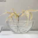 Axyaa Ice Texture Vase, Desk Decoration, Floral Arrangement, Aesthetic Room Decor