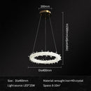 Axyaa Crystal Chandelier for Living Room - Modern Indoor Lighting Fixture