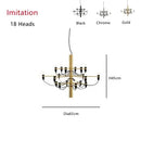 Axyaa Sarfatti 2097 Chandelier: High-End Decor for Living Room, Bedroom, and Kitchen