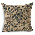 Axyaa Ramadan Vintage Ethnic Pattern Cushion Cover 45x45cm Linen Pillow Case