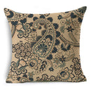 Axyaa Ramadan Vintage Ethnic Pattern Cushion Cover 45x45cm Linen Pillow Case