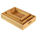 Axyaa Acrylic Grid Side Storage Box for Bedroom and Living Room Organization