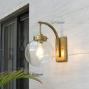 Axyaa Nordic Outdoor LED Wall Light Chrome Gold Black Waterproof Garden Balcony Decor