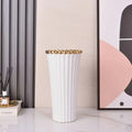 Axyaa Crown Ceramic Vase, Gold Black White, Home Decor, Luxury Floral Ware