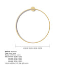 Axyaa Modern LED Circle Wall Lights for Bedroom & Living Room Decor