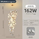 Ginkgo Leaf Hanging Chandelier by Axyaa for Modern Duplex Villas