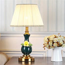 Axyaa Ceramic LED Desk Lamp for Home Office and Hotel Decor