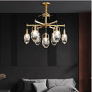 Axyaa Crystal Chandelier Pendant Lamp for Living Room Dining