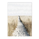 Nordic Reed Grass Landscape Canvas Wall Art Print for Living Room Decor by Axyaa