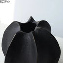 Carambola Ceramic Vase by Axyaa: Creative Plant Pot for Table Decoration and Floral Arrangement