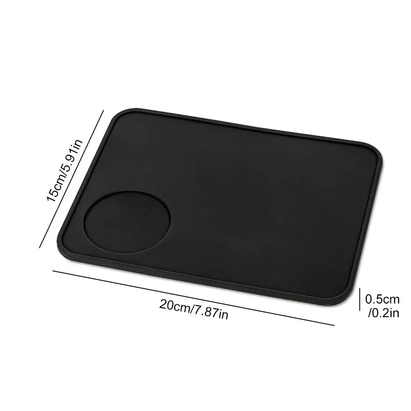 Axyaa Silicone Coffee Tamper Mat for Espresso Tamping Corners