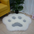 Axyaa Cat Paw Pattern Plush Carpet for Home Living Room