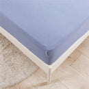 Axyaa Soft Fitted Sheet Set, Solid Color, Single Double Bed Sheet & Pillowcases