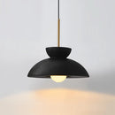 Axyaa Nordic Bowl Cream LED Chandelier for Modern Wabi Sabi Decor