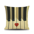 Axyaa Piano Key Notes Pillowcase - Home/Office Sofa Decor