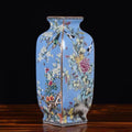 Axyaa Gold Painted Enamel Porcelain Vase - Home Office Decor Craft Item