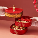 Axyaa Multi-Layer Food Storage Box: Stackable Plastic Containers for Snacks & Dried Fruits