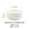 Axyaa Rock Patterned Ceramic Dessert Bowl